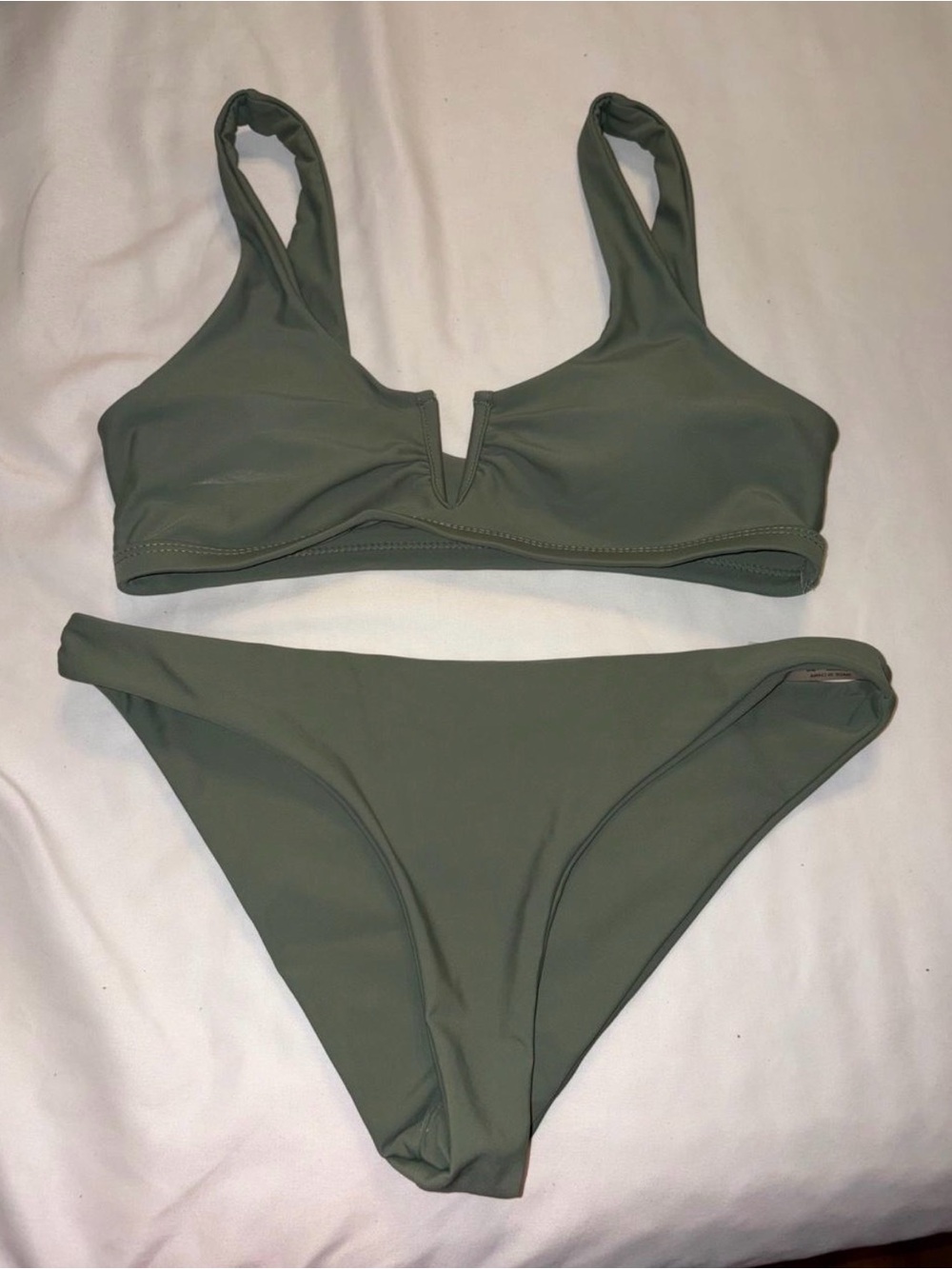 Green bikini set